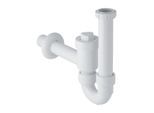 Geberit Rohrbogengeruchsverschluss 152861111 G1 1/2 x 50 mm, absperrbar, mit Rückflussverhinderung, Abgang horizontal, weiß