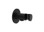 Herzbach Deep Black Anschlussbogen 23.685200.1.12 schwarz matt, mit Rosette 65mm, mit Konushalter