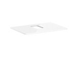 hansgrohe Xelu Q Konsole 54120050 780 x 550 mm, Ausschnitt mittig, Aufsatzwaschtisch mit Hahnloch, weiß hochglanz