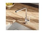 Kludi L-Ine S Küchenarmatur 408030575 chrom, schwenkbarer Auslauf