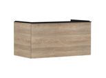 hansgrohe Xelu Q Waschtischunterschrank 54060670 980x485x550mm, mit Schubkasten, Eiche Natur, mattschwarz