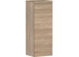 hansgrohe Xelu Q Halbhochschrank 54129700 370x400x1065mm, Türanschlag links, Eiche Natur, mattweiß