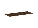 hansgrohe Xelu Q Konsole 54117630 1360 x 550 mm, Ausschnitt rechts, Aufsatzwaschtisch ohne Hahnloch, Nussbaum dunkel