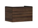 hansgrohe Xelu Q Waschtischunterschrank 54057670 780x485x550mm, mit Schubkasten, Nussbaum dunkel, mattschwarz