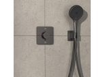 hansgrohe ShowerSelect Comfort Q Thermostat 15583340 UP, für 2 Verbraucher, ohne Sicherungskombination EN 1717, brushed black chrome