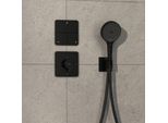hansgrohe ShowerSelect Comfort Q Thermostat 15589670 UP, für 1 Verbraucher und einen zusätzlichen Abgang, mattschwarz