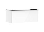 hansgrohe Xelu Q Waschtischunterschrank 54062670 1180x485x550mm, Schubkasten, weiß hochglanz, mattschwarz