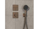 hansgrohe ShowerSelect Comfort E Thermostat 15575140 UP, für 1 Verbraucher und einen zusätzlichen Abgang, brushed bronze