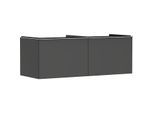 hansgrohe Xelu Q Waschtischunterschrank 54067000 1360x485x550mm, 2 Schubkästen, diamantgrau matt, chrom