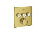 Grohe Grohtherm Smartcontrol Fertigmontageset 29126GN0 cool sunrise gebürstet, eckig, UP-Thermostat, 3 Absperrventile
