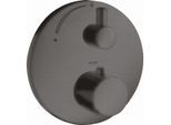 hansgrohe Axor Uno Fertigmontageset 38700340 Unterputz-Thermostat, mit Absperrventil, brushed black chrome