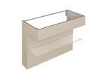 Keuco Edition 11 Art Waschtischunterschrank 32510521201 120x87x49cm, mit Ablage, Innenbeleuchtung, Lack seidenmatt, sand