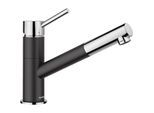 Blanco KANO-S Küchenarmatur 526174 ausziehbar, SILGRANIT-Look silgranitschwarz