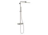 Grohe Duschsystem 26508DC0 supersteel, mit AP-Thermostat, Duscharm 45cm schwenkbar