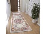Teppich HANSE HOME "Maderno", beige (creme), B:80cm H:8mm L:240cm, Jute, Polyester, Polypropylen (PP), Teppiche, Teppich, Läufer, Orientalisch, Kurzflor, Wohnzimmer, Schlafzimmer, Esszimmer
