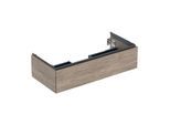 Geberit One Waschtisch-Unterschrank 505074006 103,6 x 50,4 x 47 cm, Nussbaum hickory/Melamin Holzstruktur, 1 Schubladen