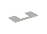 Geberit One Waschtisch-Platte 505284007 105 x 3 x 47 cm, greige/lackiert matt, Ausschnitt mittig