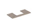 Geberit One Waschtisch-Platte 505284006 105 x 3 x 47 cm, Nussbaum hickory/Melamin Holzstruktur, Ausschnitt mittig