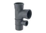 Geberit Silent Pro Kombibogenabzweig 393556141 DN 100/90/50, 87,5°, Innenradius, hochschalldämmend