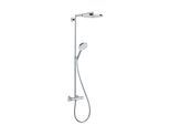 hansgrohe Raindance Select Showerpipe 27129400 S 240 2jet, weiß/chrom, Brausearm 46cm, schwenkbar