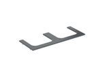Geberit One Waschtisch-Platte 505165002 120x2x47cm, Ausschnitt zweifach, Steinzeug, Marmoroptik schwarz/matt