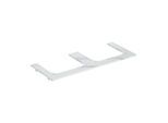 Geberit One Waschtisch-Platte 505165001 120x2x47cm, Ausschnitt zweifach, Steinzeug, Marmoroptik weiß/matt