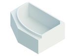 Schedel Hoesch Parana Wannenträger SW14306A 150x100cm, rechts, mit Ablage, 5-eckig, Höhe 57cm