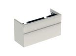 Geberit Smyle Square Doppelwaschtisch-Unterschrank 500356JL1 118,4x61,7x47cm, 2 Schubladen, sandgrau hochglanz