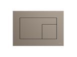 TECE TECEvelvet WC-Betätigungsplatte 9240730 für Zweimengentechnik, Castoro Ottawa / Beige-Braun