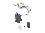 Geberit Piave Infrarot-Waschtischarmatur 116267211 17 cm, Wandmontage, Netzbetrieb, UP-Funktionsbox, mit Thermostatmischer, hochglanz-verchromt