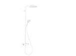 hansgrohe Raindance S Duschsystem 28825700 1 Strahlart PowderRain wassersparend+ mit Thermostat, EcoSmart+, 6 l/min, weiß matt