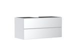 hansgrohe Xevolos E Waschtischunterschrank 54193320 1180x555x550mm, 2 Schubladen, mattweiß, weiß metallic