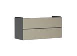 hansgrohe Xevolos E Waschtischunterschrank 54186390 1180x555x475mm, 2 Schubladen, schiefergrau matt, bronze Struktur