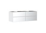 hansgrohe Xevolos E Waschtischunterschrank 54199320 1570x555x550mm, 4 Schubladen, mattweiß, weiß metallic