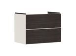 hansgrohe Xevolos E Waschtischunterschrank 54179730 780x555x475mm, 2 Schubladen, sandbeige matt, Eiche dunkel