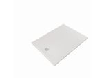 Kludi TERRA Duschwanne 08DW1653 100 x 140 x 3 cm, Abflussabdeckung inkl. Mattweiß