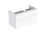 Geberit Xeno² Waschtisch-Unterschrank 500516011 88x53x46,2cm, mit 2 Schubladen, mit Ablagefläche, hochglänzend/weiß