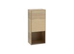 Villeroy und Boch Finion Seitenschrank F550GNPC 41,8x93,6x27cm, rechts, Regal unten Walnut Veneer, Oak Veneer