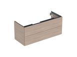 Geberit One Waschtisch-Unterschrank 505265005 118,4 x 50,4 x 47 cm, Eiche/Melamin Holzstruktur, 2 Schubladen