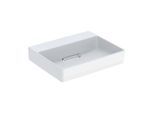 Geberit One Waschtisch 505018001 50 cm, ohne Hahnloch und Überlauf, weiß KeraTect/Blende weiß