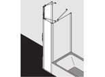 Kermi Pega Fünfeck-Duschkabine PEF4509018VPK 90x90x185cm, silber hochglanz, ESG klar Clean