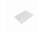 Kludi TERRA Duschwanne 08DW0753 80 x 120 x 3 cm, Abflussabdeckung inkl. Mattweiß