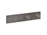 hansgrohe RainSelect Thermostat 15380340 brushed black, 2x Verbraucher, Unterputz