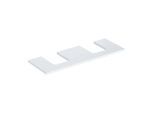 Geberit One Waschtisch-Platte 505276001 135 x 3 x 47 cm, weiß/lackiert hochglänzend, Ausschnitt zweifach
