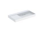 Geberit One Waschtisch 505044001 90x48,4cm, ohne Überlauf, weiß KeraTect/Blende weiß, ohne Hahnloch