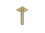 Herzbach Design iX PVD Deckenarm 21.964810.2.41 Brass Steel, für Regenbrause, 100mm, mit Rosette 70x70mm