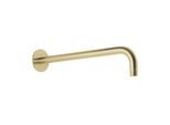 Herzbach Design iX PVD Wandarm 21.960450.1.41 Brass Steel, für Regenbrause, 450mm, mit Rosette d= 70mm