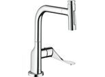 hansgrohe Select Spültisch-Einhebelmischer 39863000 mit Ausziehbrause, chrom