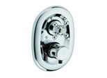 Kludi 1926 Fertigmontageset 517200520 Unterputz-Thermostat, Kreuzgriff, mit Absperrventil, chrom