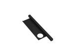 Hewi Waschtischprofil 950.13.0003DC 408mm, mit Ablage 360x102mm, schwarz tiefmatt, Loch rechts